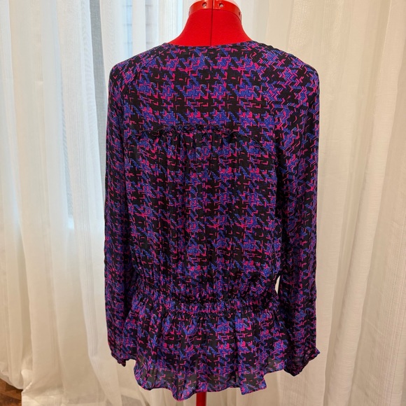 Derek Lam 100% Silk Blouse, 10 Crosby, Roused, Purple/Pink, Boho, Women’s US 6 - Picture 8 of 13